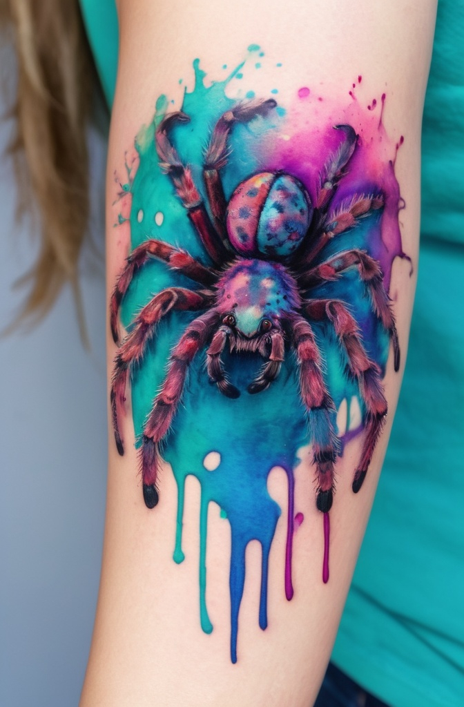 8. Watercolor Tarantula
