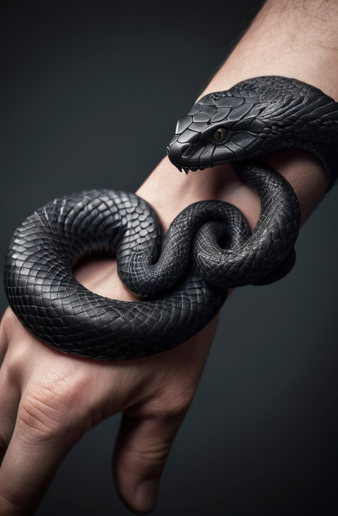 1. The Coiled Black Viper Around the Wrist