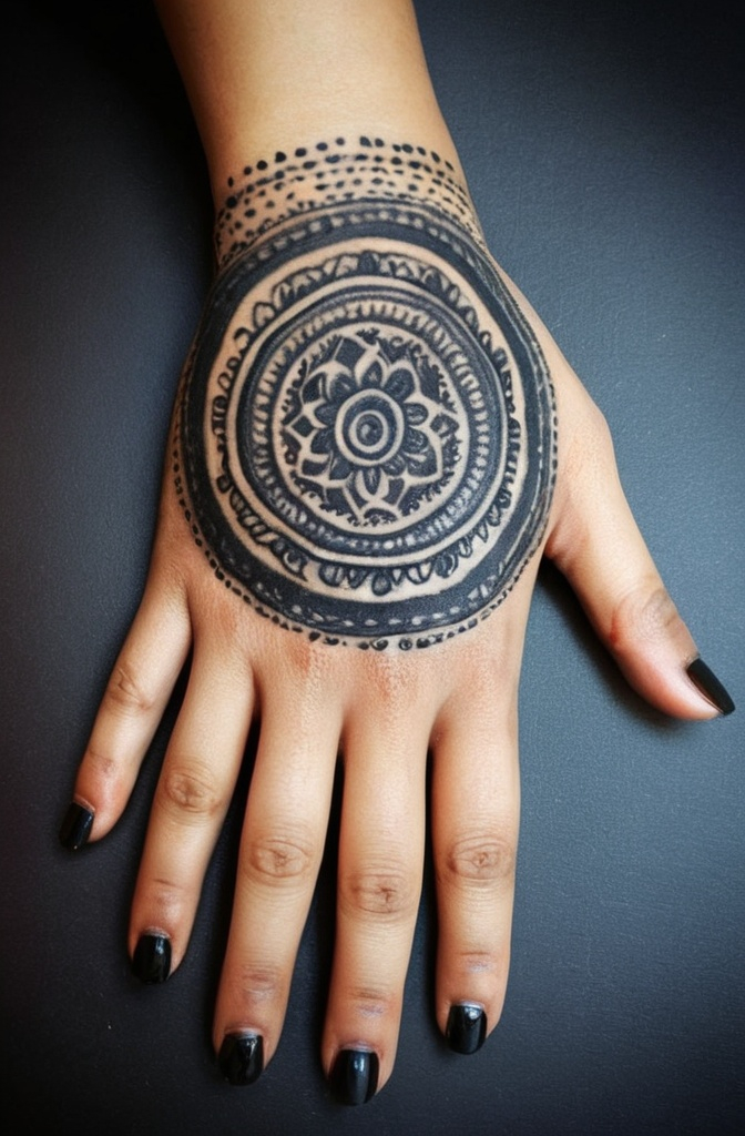 5. Black Mandala Tattoos