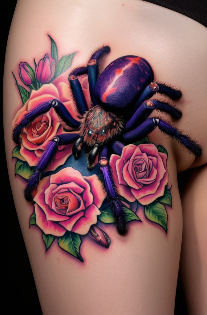 4. Floral Tarantula Fusion