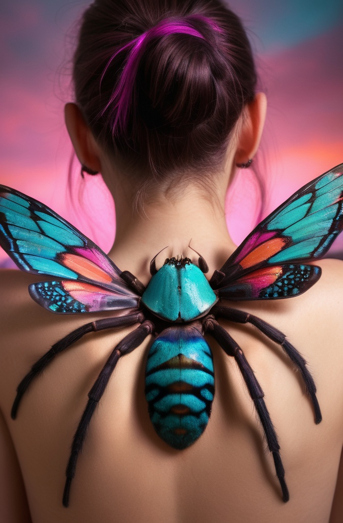 17. Tarantula with Butterfly Wings