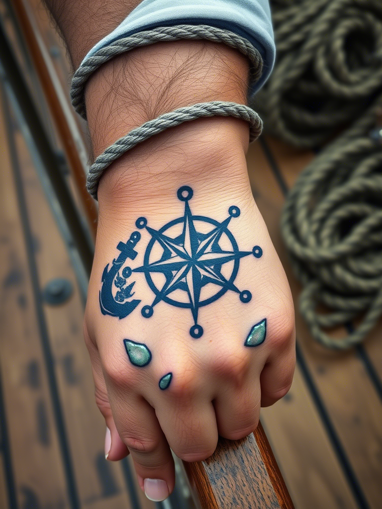 17. Wave and Compass Combo