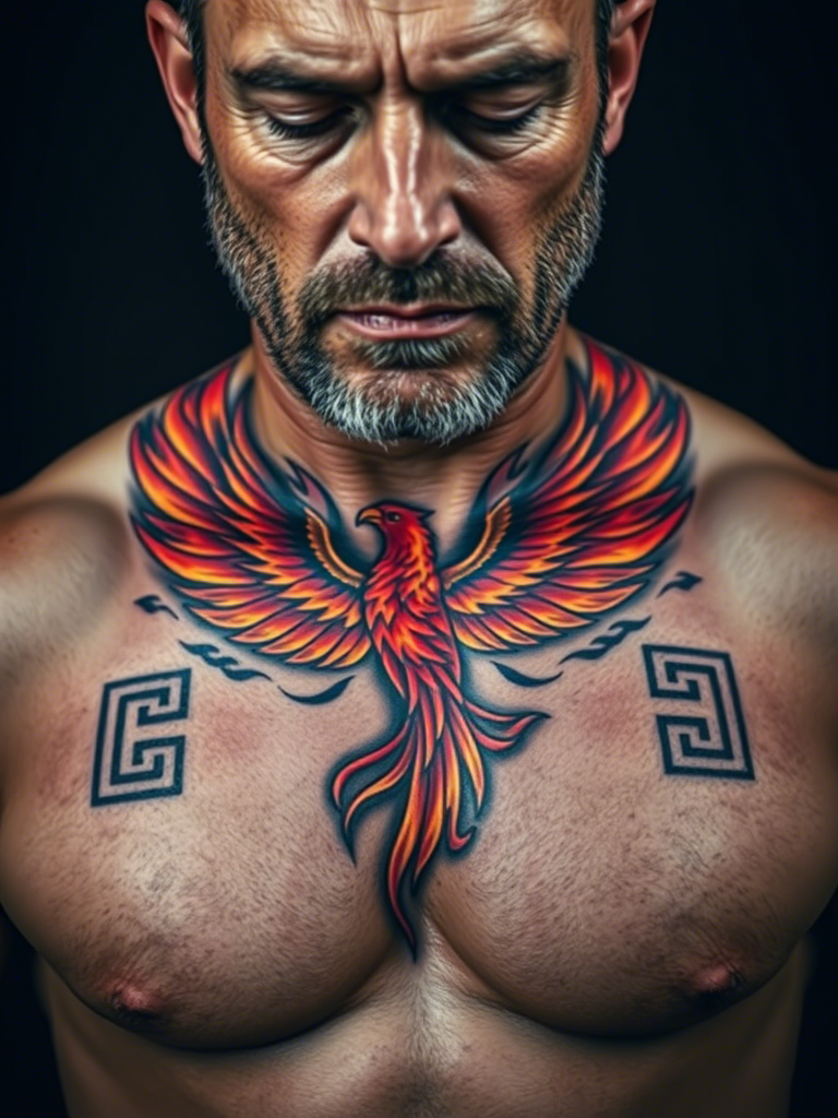 The Phoenix with Greek Flame