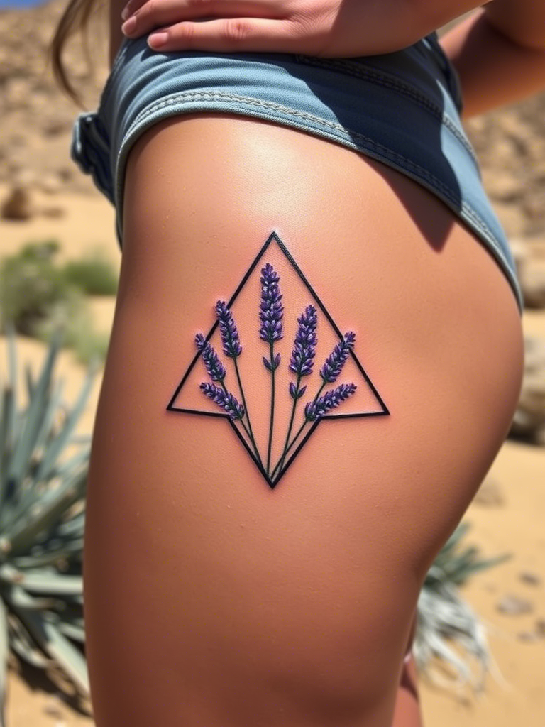 8. Geometric Lavender Design