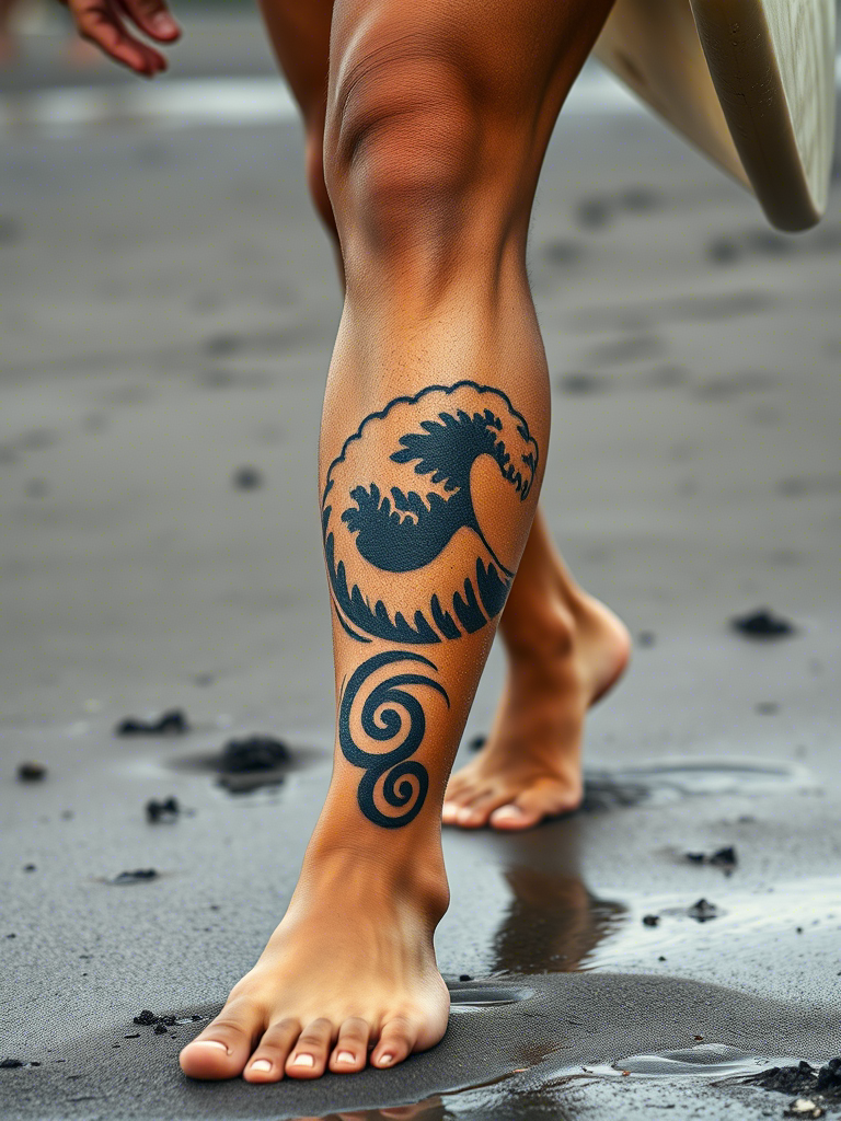 6. Tribal Wave Designs