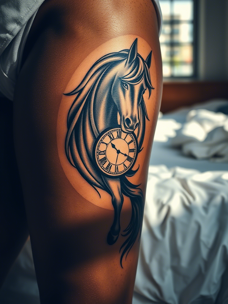 Horse and Clock