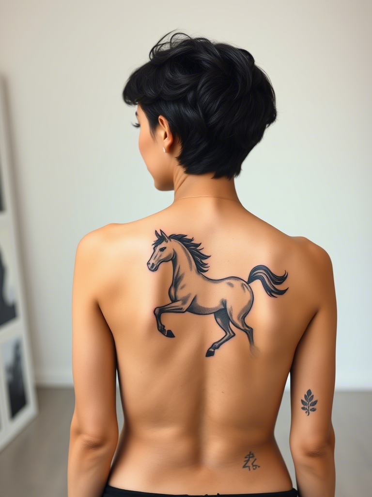 Negative Space Horse