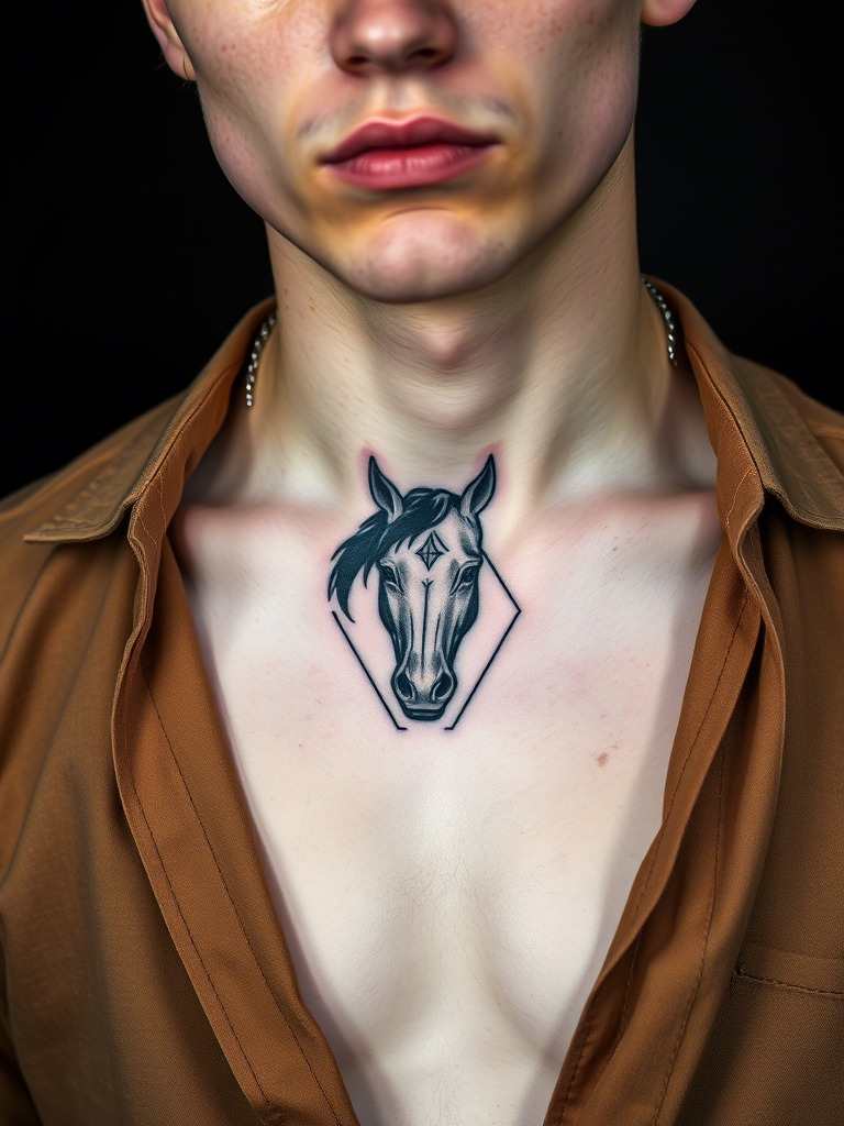 Geometric Horse Head
