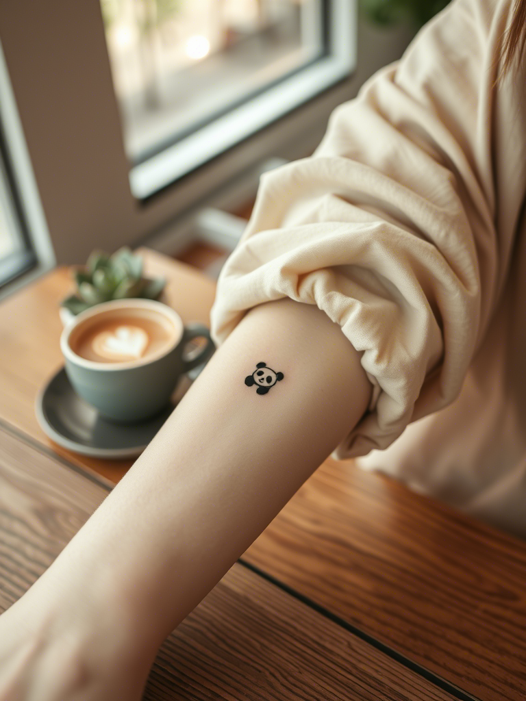 1. Minimalist Panda Outline