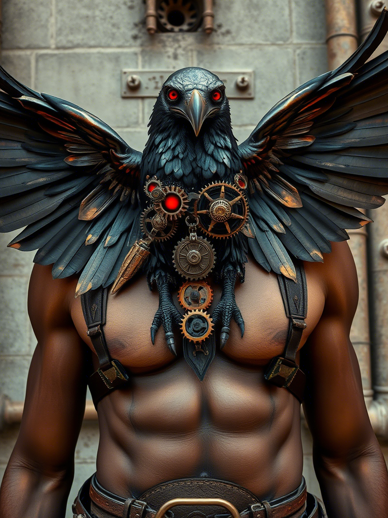 Mechanical or Steampunk Crow