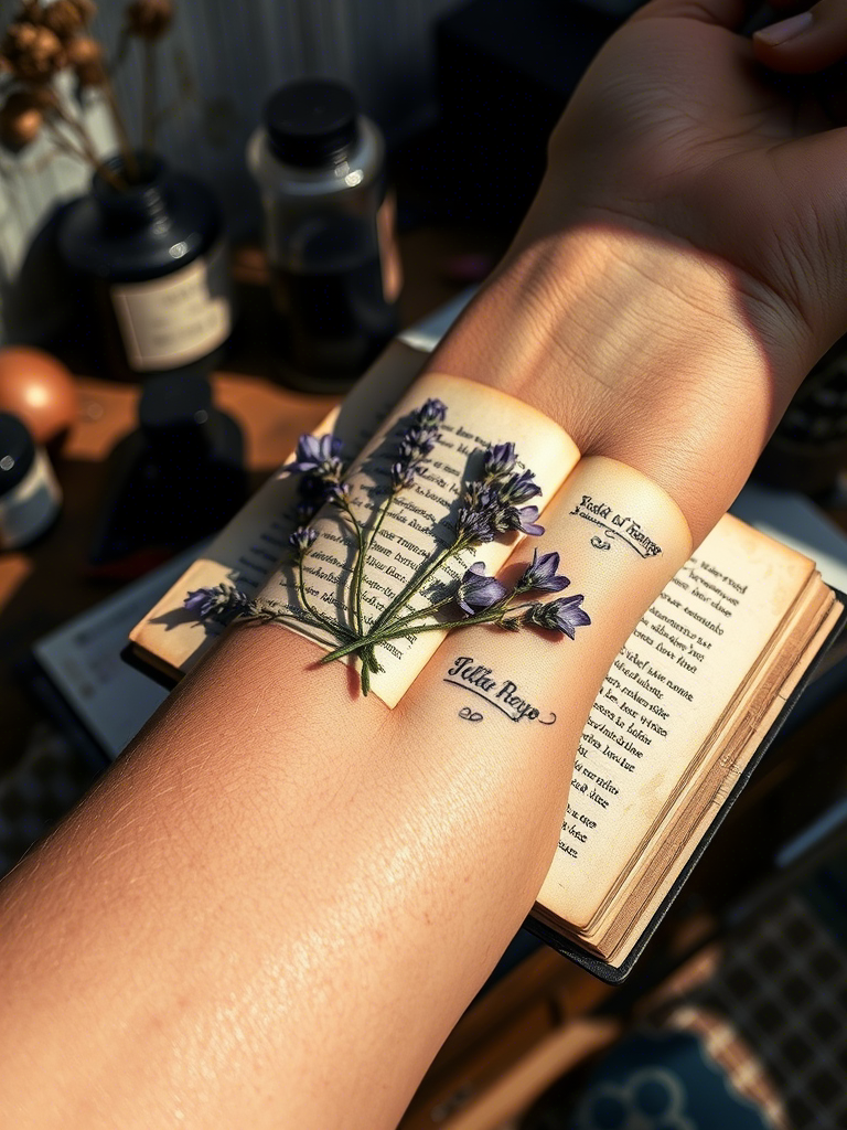 11. Lavender Growing Out of a Book