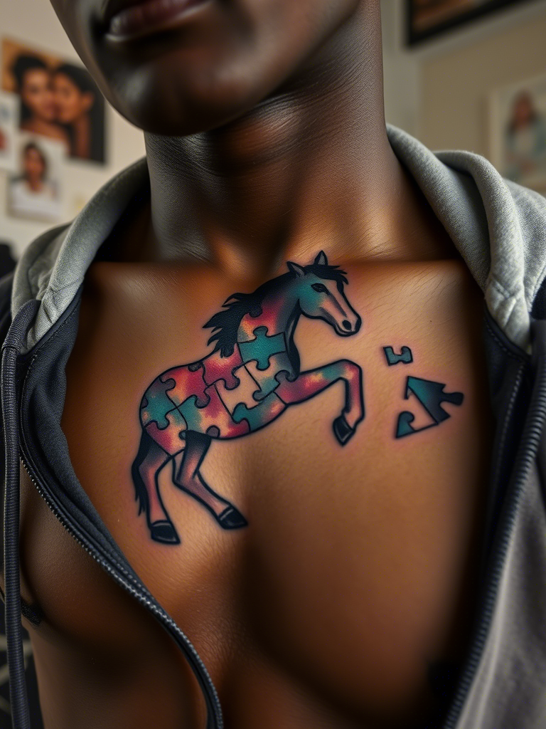Horse Puzzle Pieces