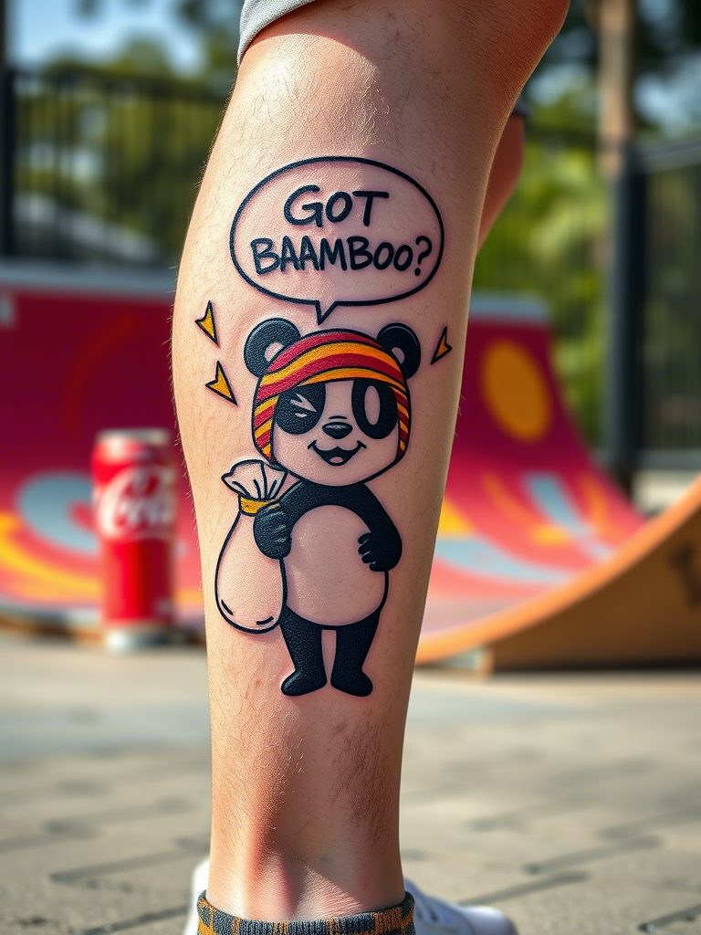 19. Cartoon Bandit Panda