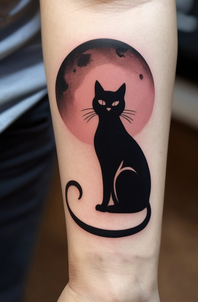 The Black Cat Silhouette