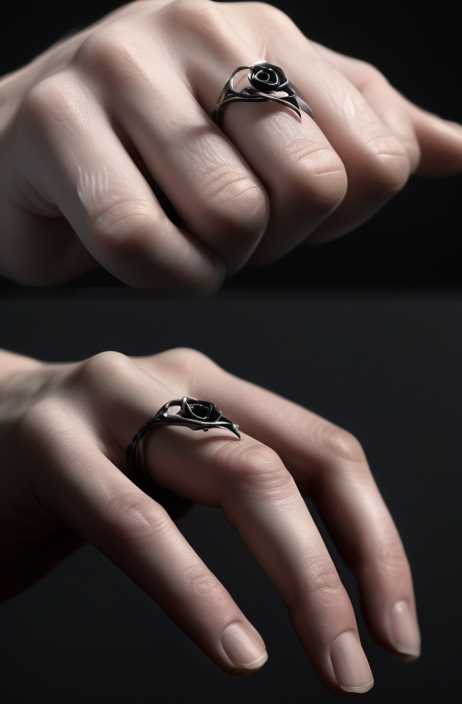 20. Thorn Ring with a Single Floating Petal