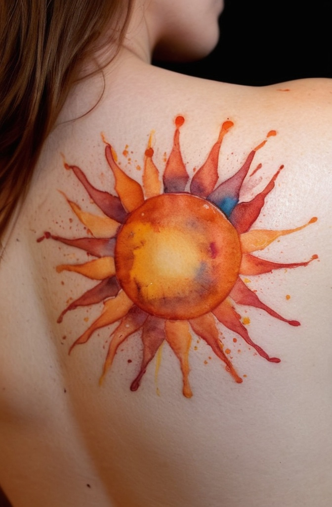 Watercolor Sun