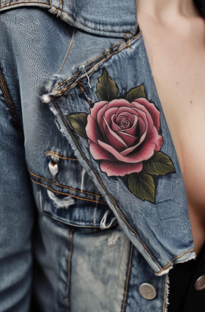 17. Pocket-Sized Rose Peeking Out