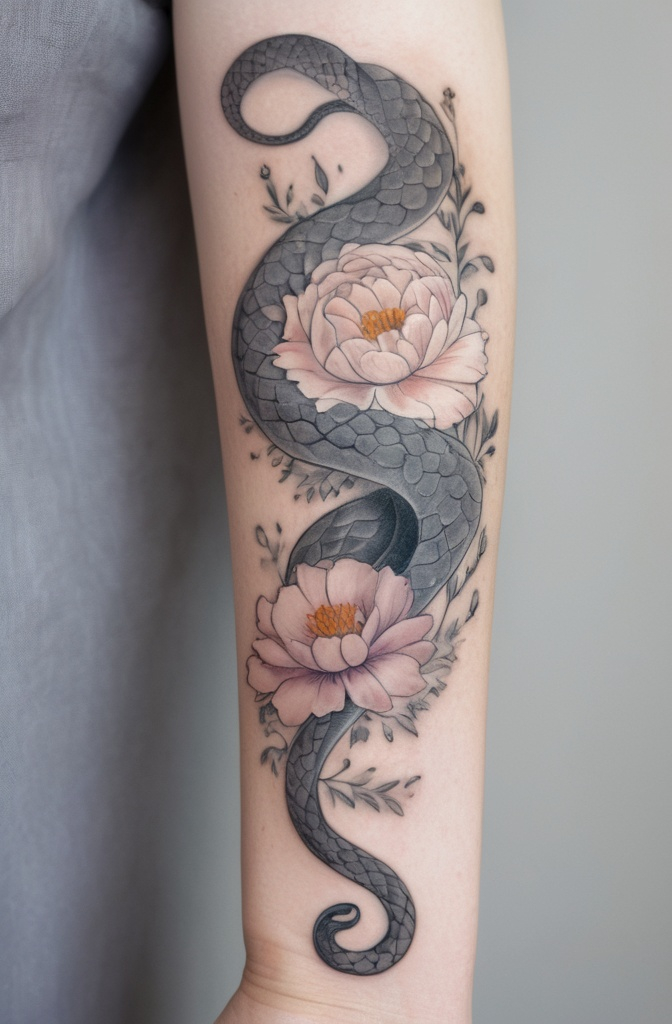 Snake with a Skull
