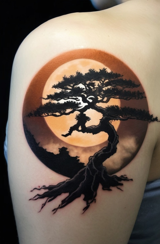 8. Bonsai and the Full Moon