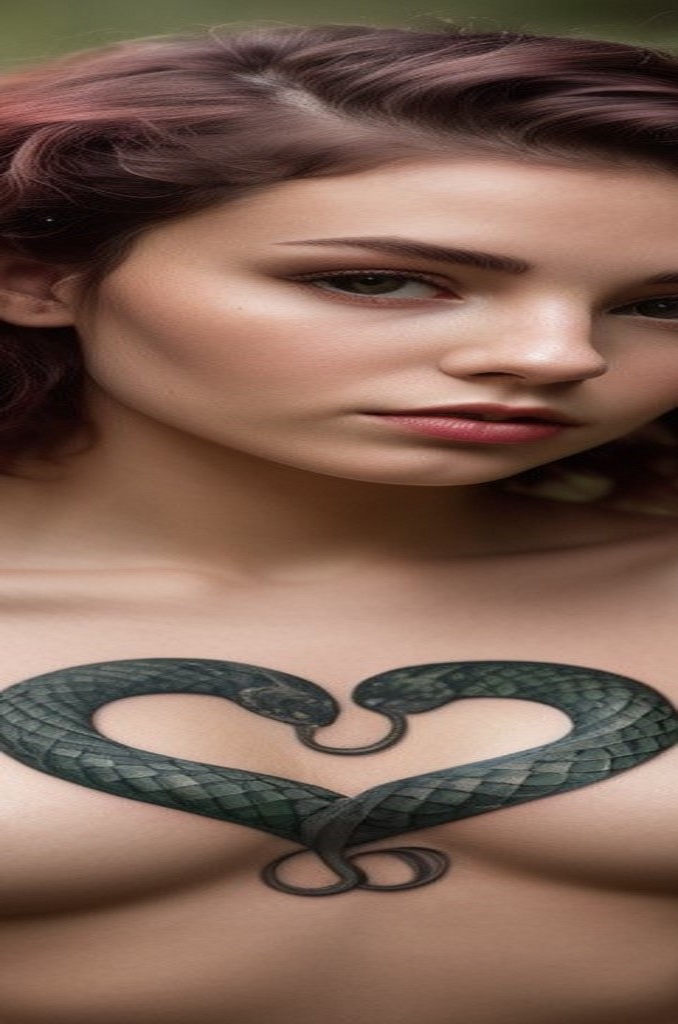 12. Snake in a Heart Shape