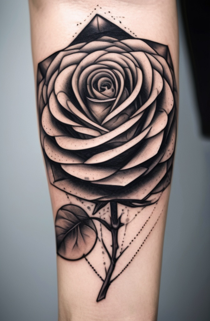 Geometric Rose Hybrid