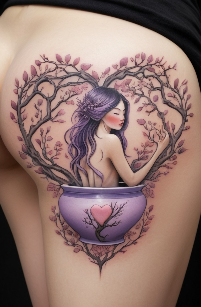 12. Bonsai in a Heart-Shaped Pot