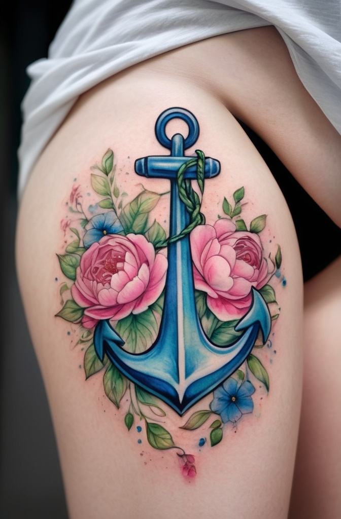 3. Floral Anchor – Softness Wrapped Around Strength