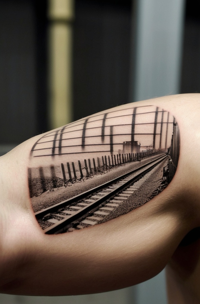15. Train Tracks That Turn Into Sound Waves