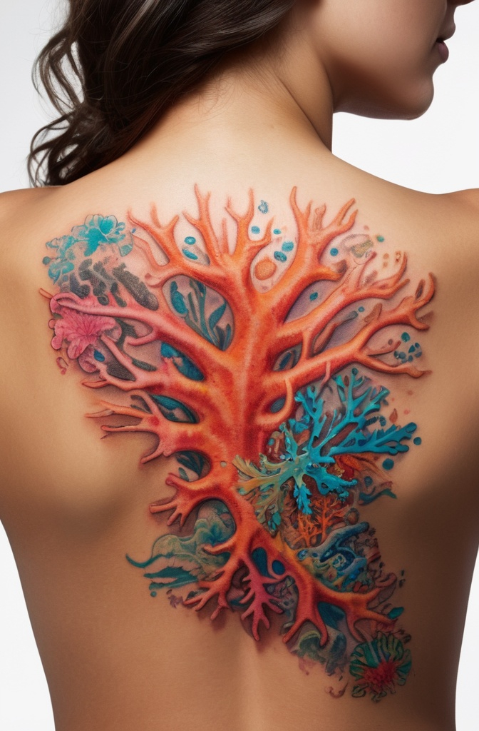 2. Colorful Coral Garden