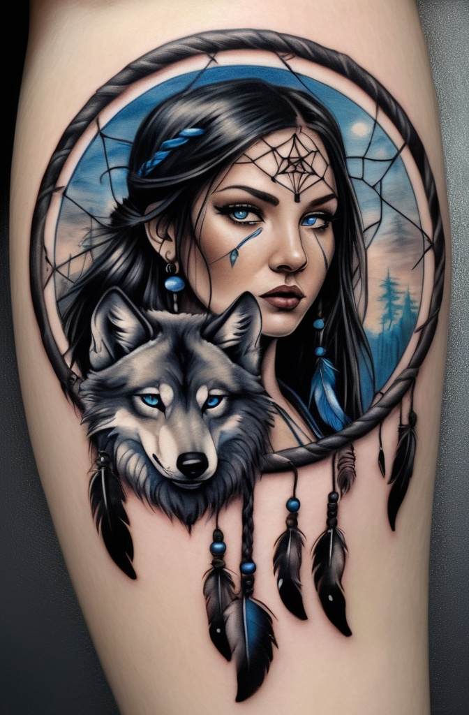 3. Dreamcatcher with a Wolf’s Gaze