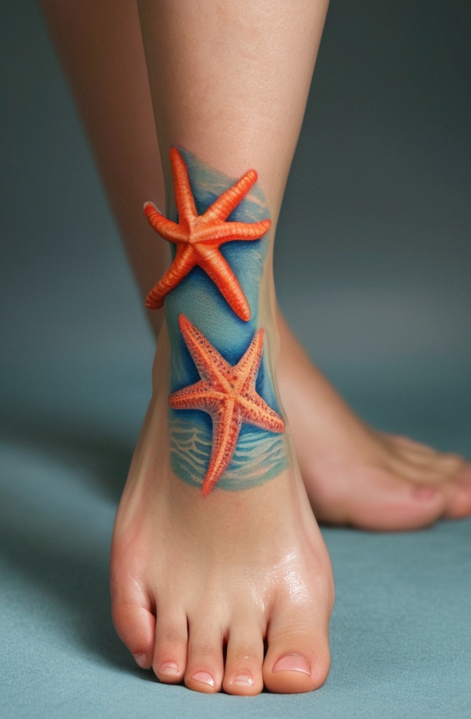 13. Coral and Starfish Design