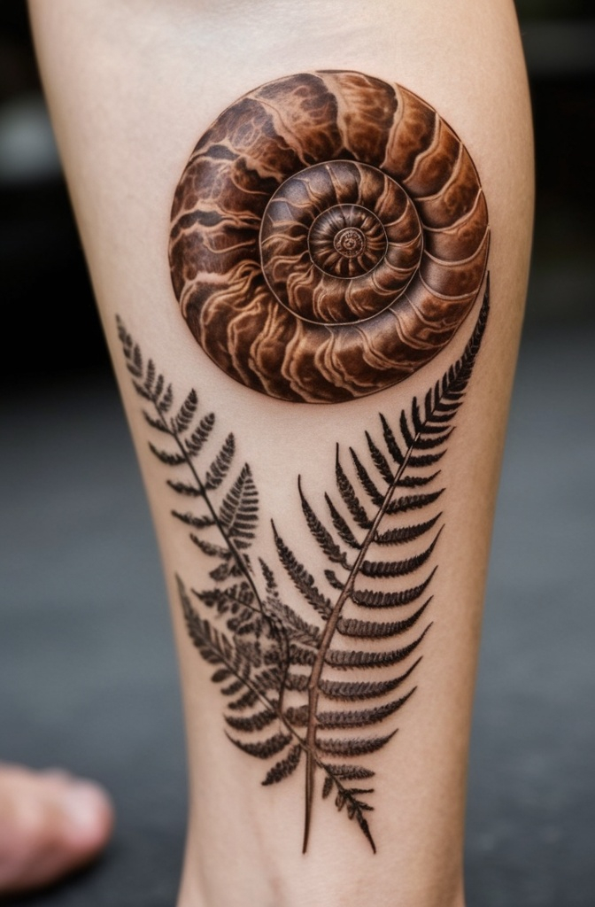 Fossil-Inspired Tattoos
