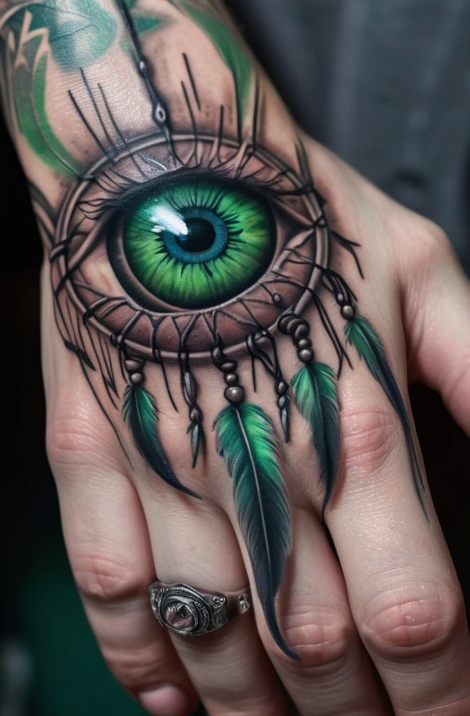 17. Dreamcatcher with an Eye in the Center