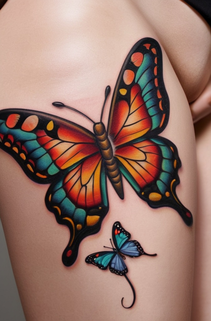 Snake with a Butterfly