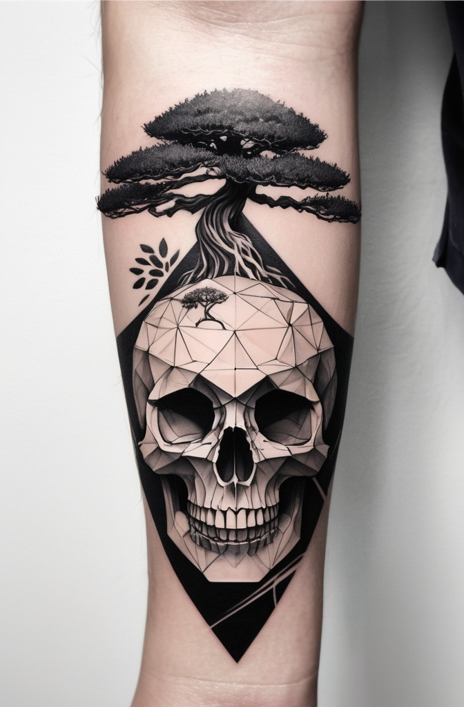 15. Bonsai and a Geometric Skull
