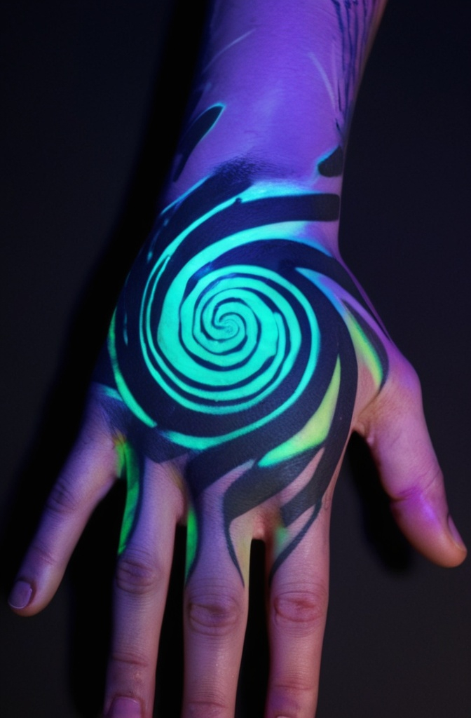 Interactive Tattoos with UV Ink