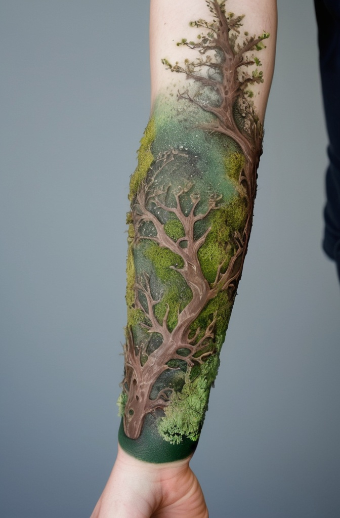 Moss and Lichen Sleeve