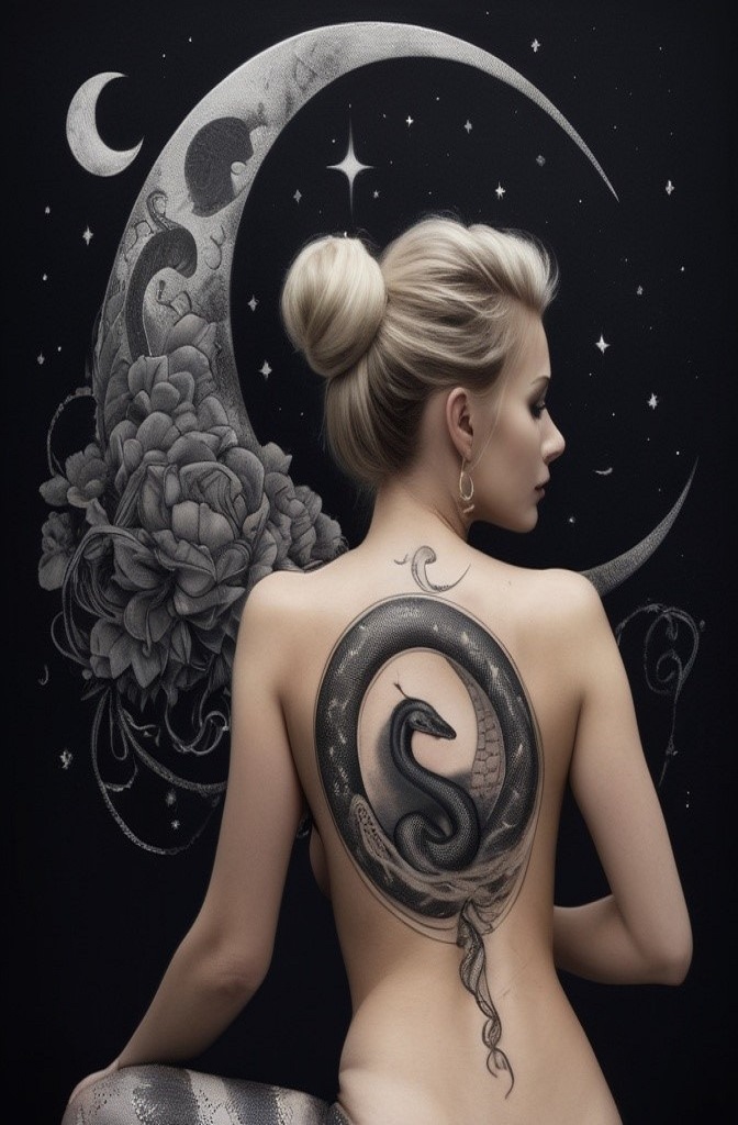 16. Snake in a Lotus Flower