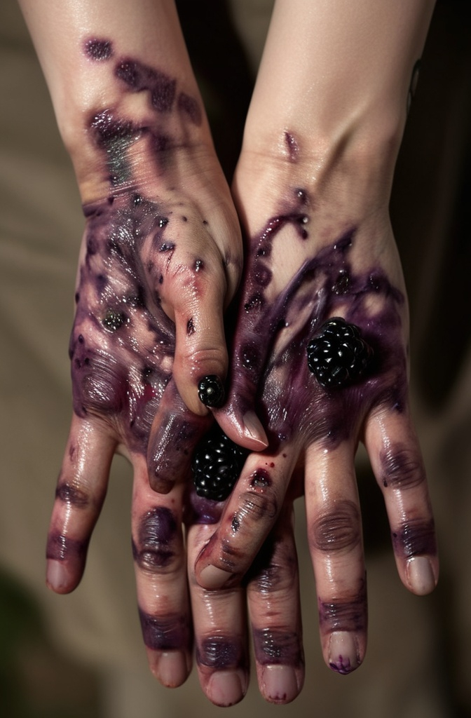 17. Berry-Stained Hands