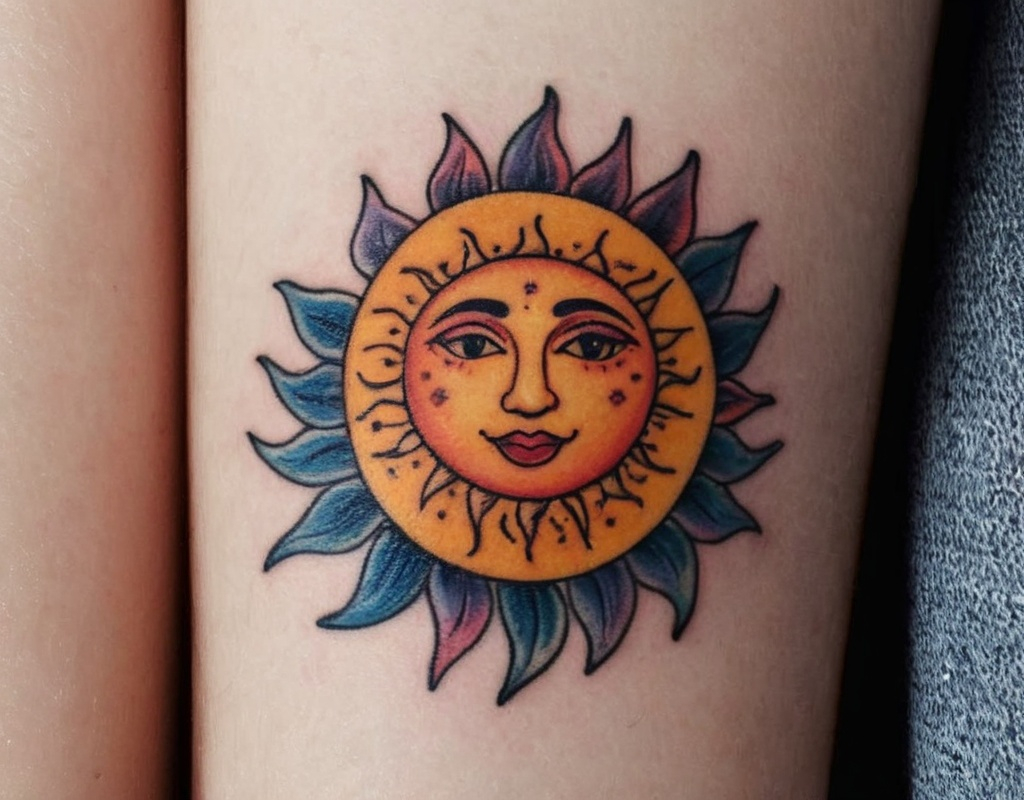 20+ Simple Sun Tattoo Ideas for A Bright Inspiration