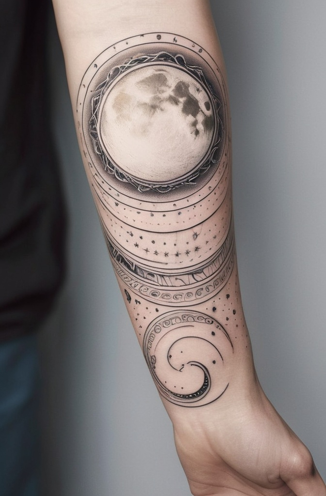 The Moon Phases Spiral