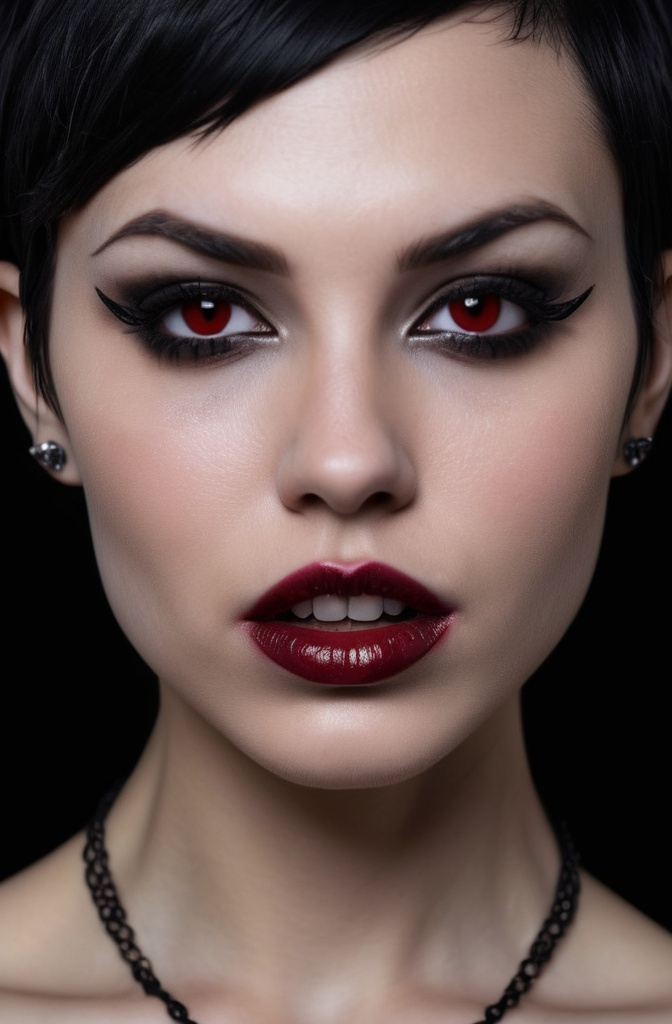 Vampire Fangs and Blood Drops