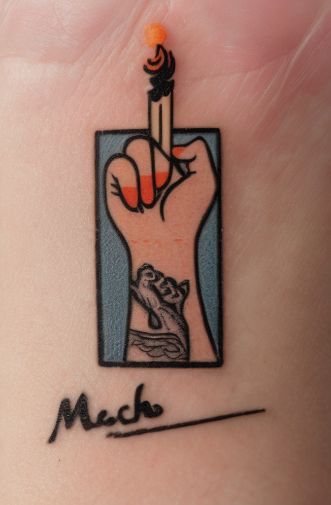 14. A Matchbook with One Match Left