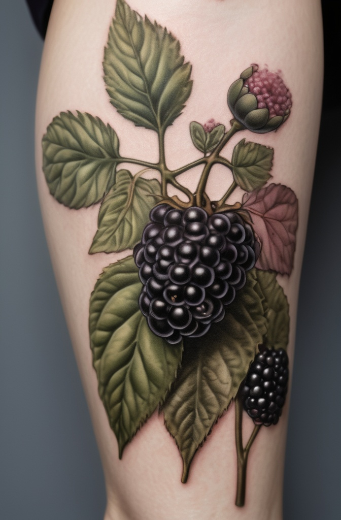10. Botanical Study Blackberry