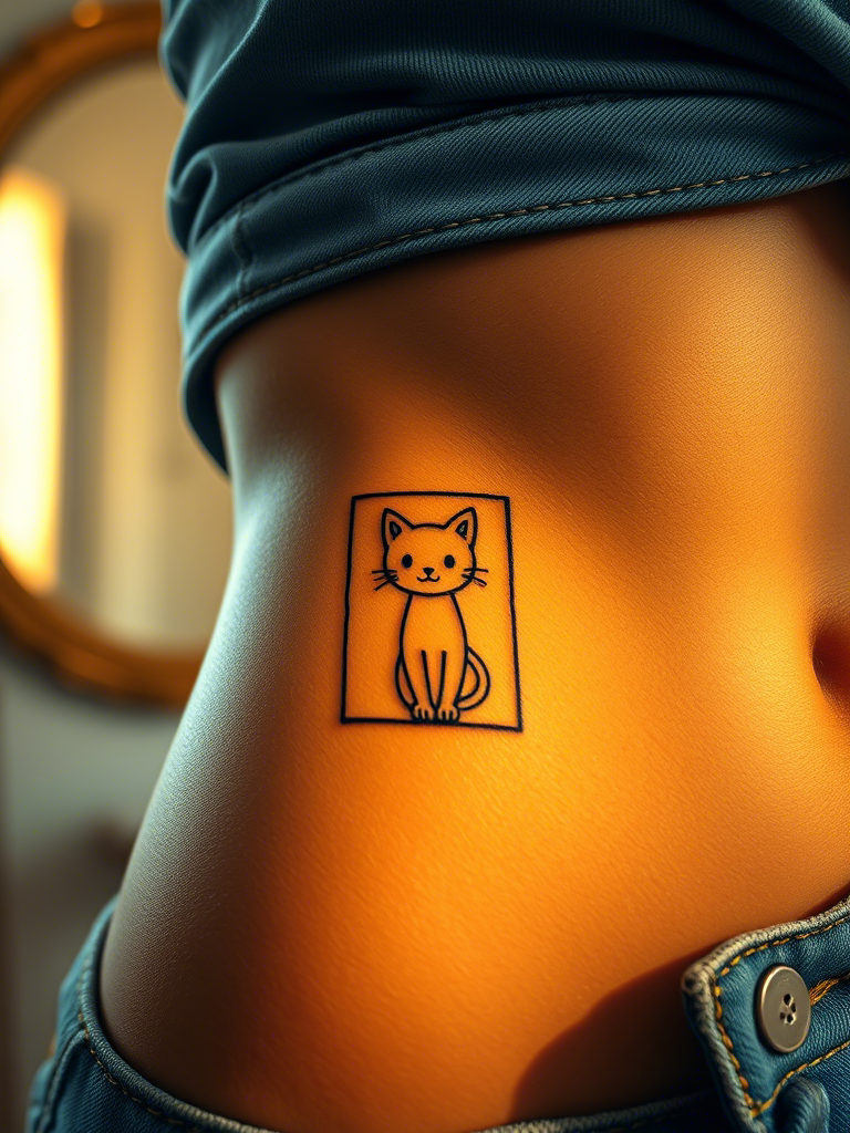 Simple Cat Tattoo Ideas