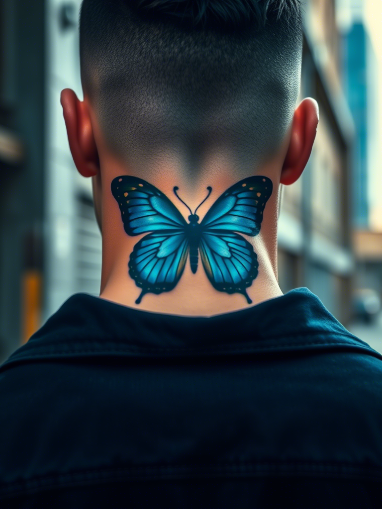 20+ Blue Butterfly Tattoo Ideas