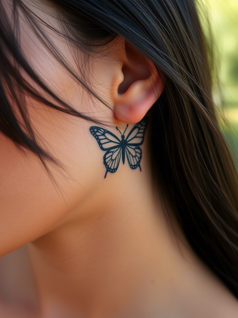 Black Butterfly Tattoo Ideas