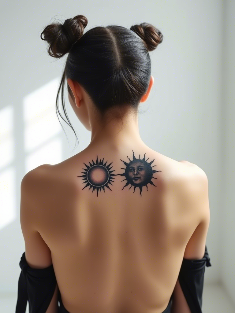  Sun and Moon Tattoo Ideas
