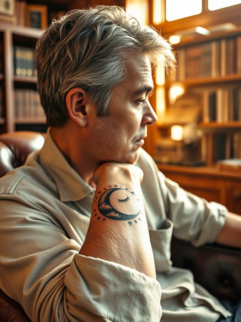 Beautiful Crescent Moon Tattoo Ideas