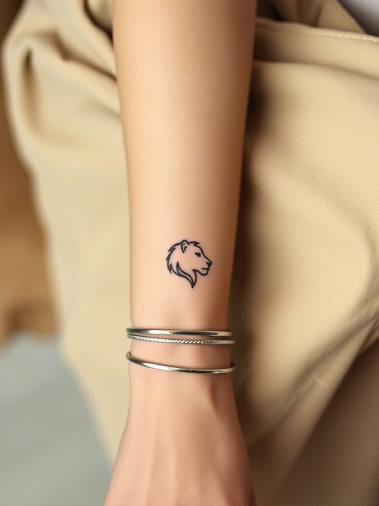 Simple Lion Tattoo Ideas